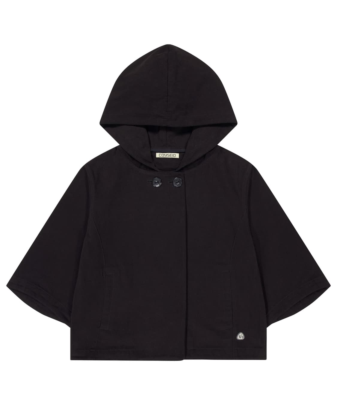코이세이오 후디드 카프리자켓 블랙 상품이미지1