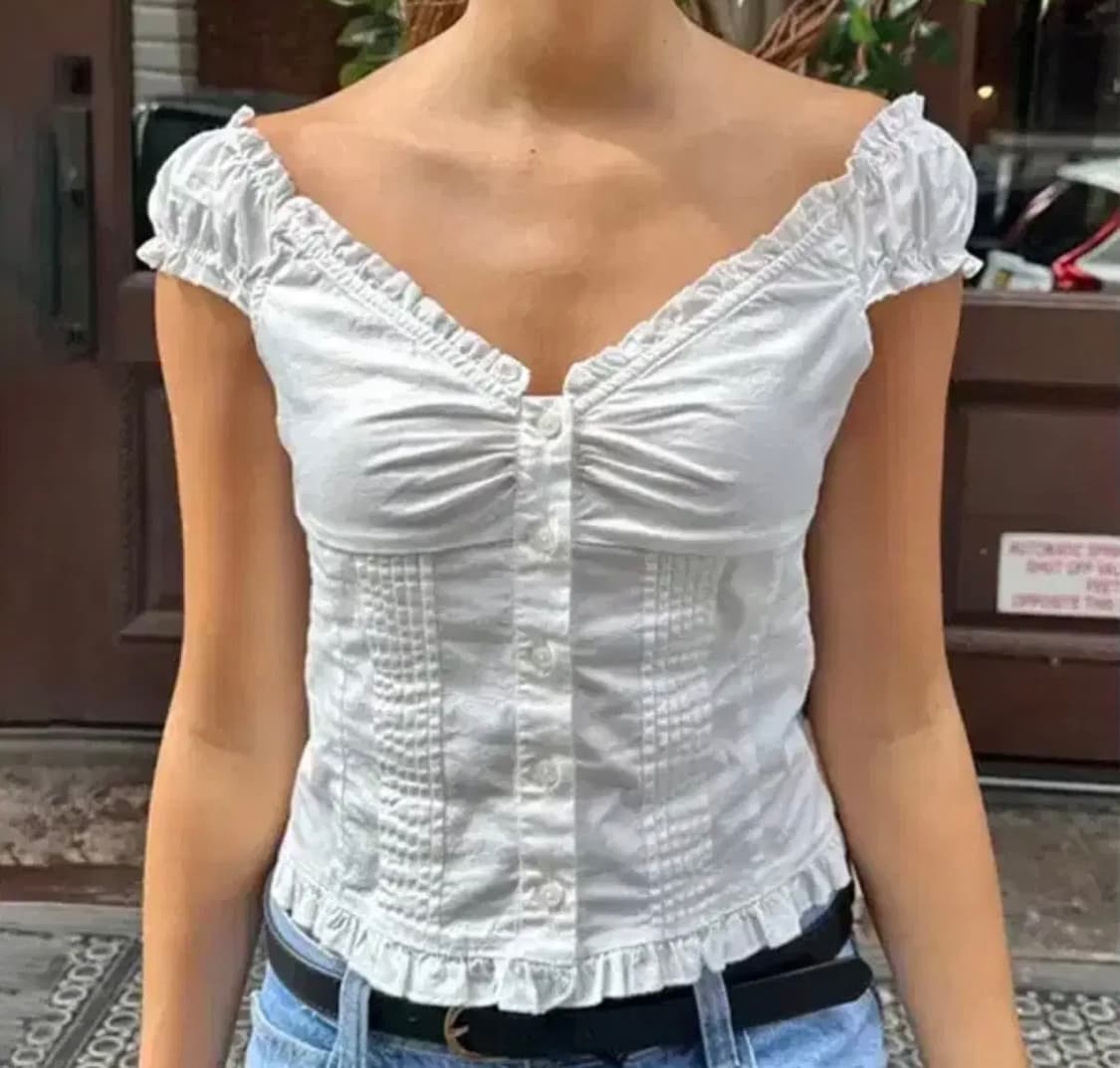 브랜디멜빌 프릴 블라우스 상품이미지1