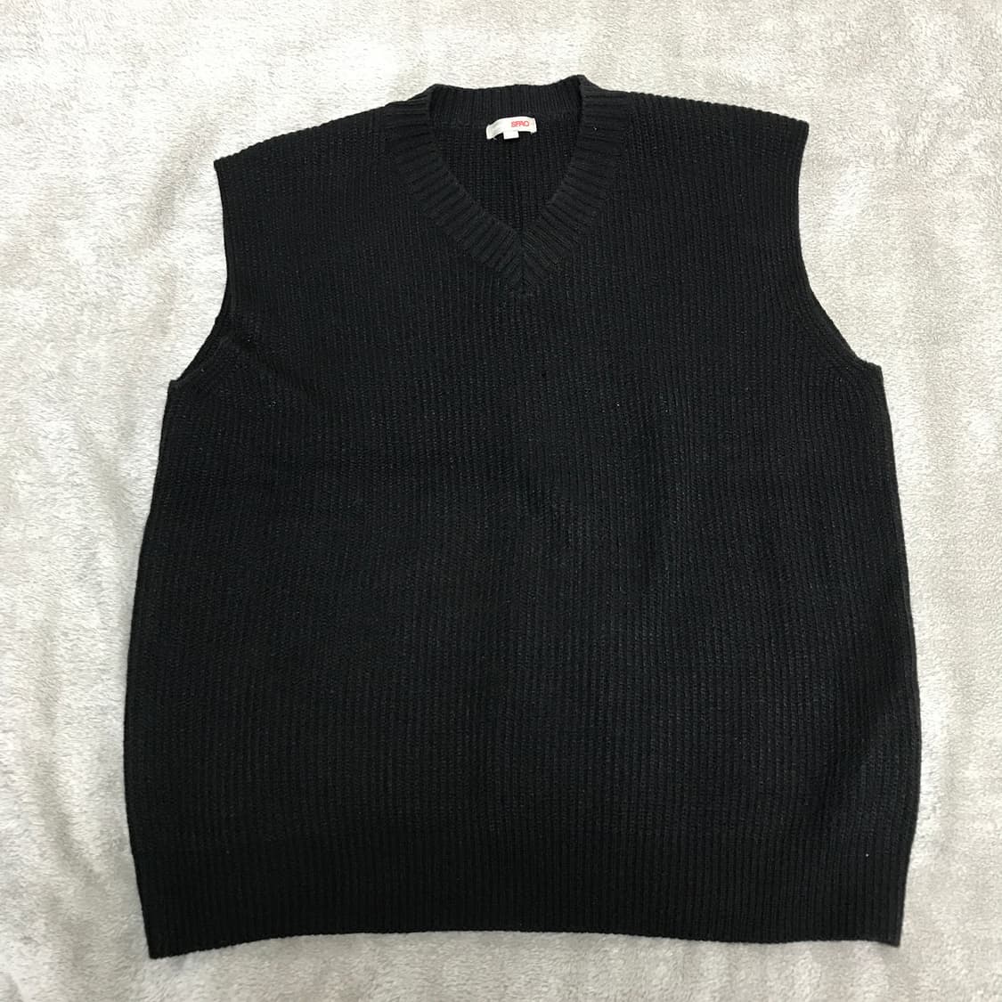 SPAO 스파오 오버핏 니트 조끼 L사이즈 블랙 상품이미지2