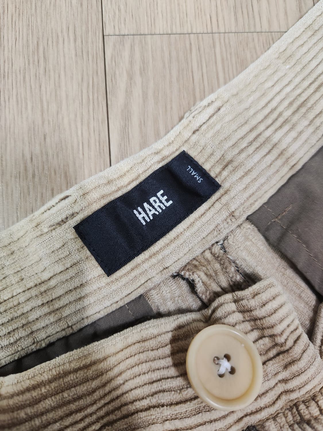 하레 카멜 핀턱 코듀로이 팬츠 상품이미지7