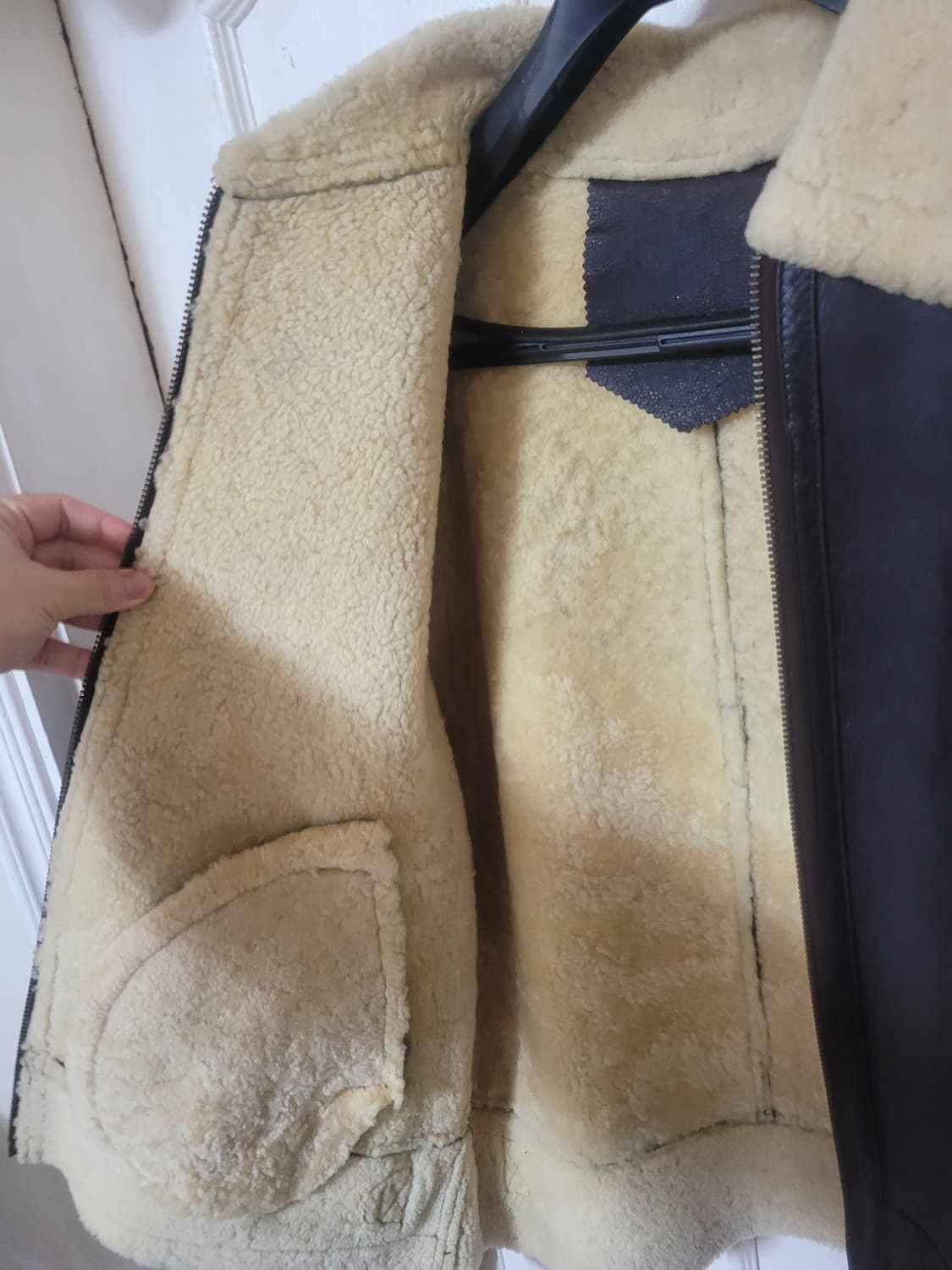 B6 리얼 무스탕 팝니다. 상품이미지6