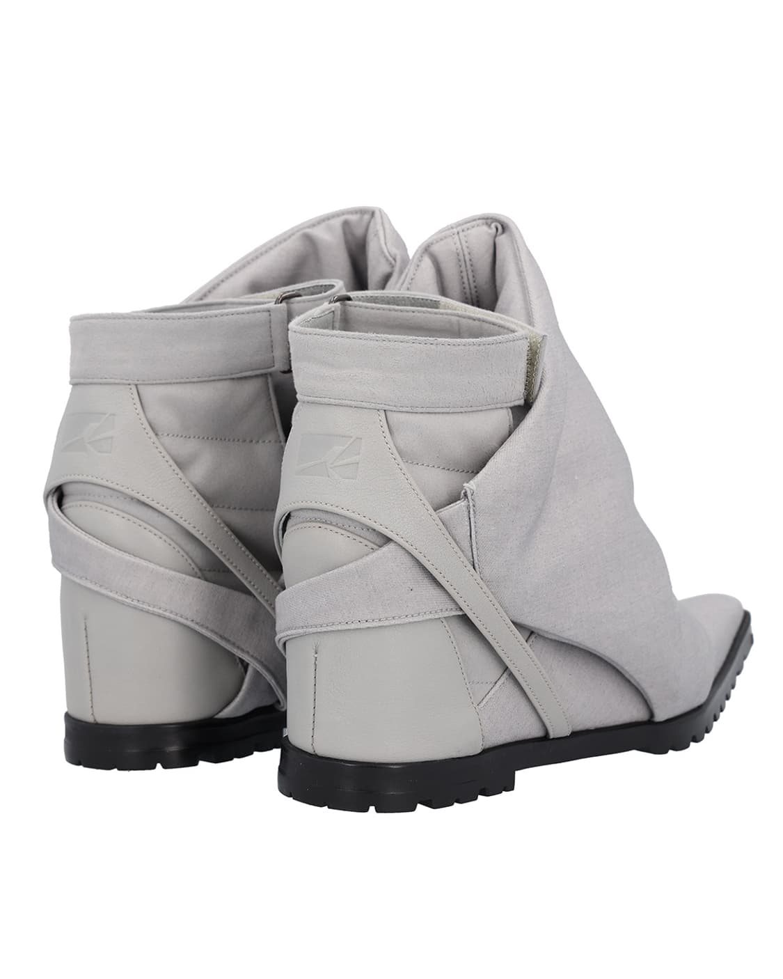 (240) 25AW 패디드-커버드 웻지 힐 01 / 애쉬 그레이 상품이미지2