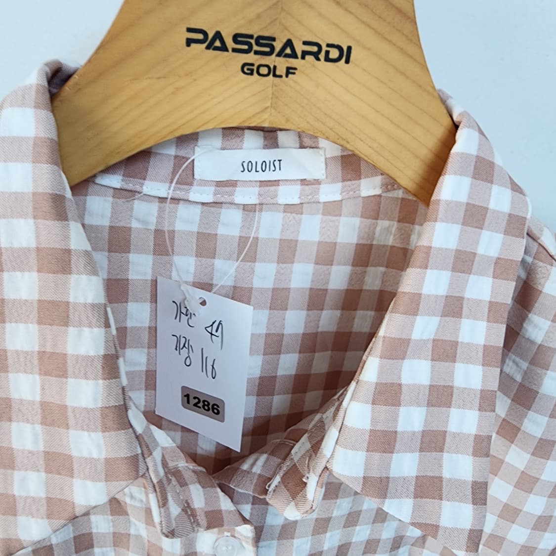 솔로이스트 깅엄 체크 반팔 원피스 상품이미지9