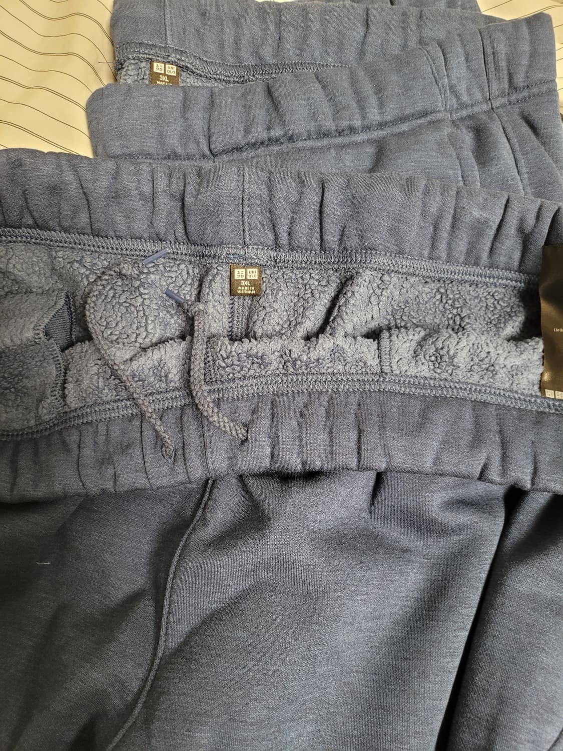 유니클로 남성 히트텍 기모 스웨트 팬츠 5벌 일괄  판매 상품이미지5