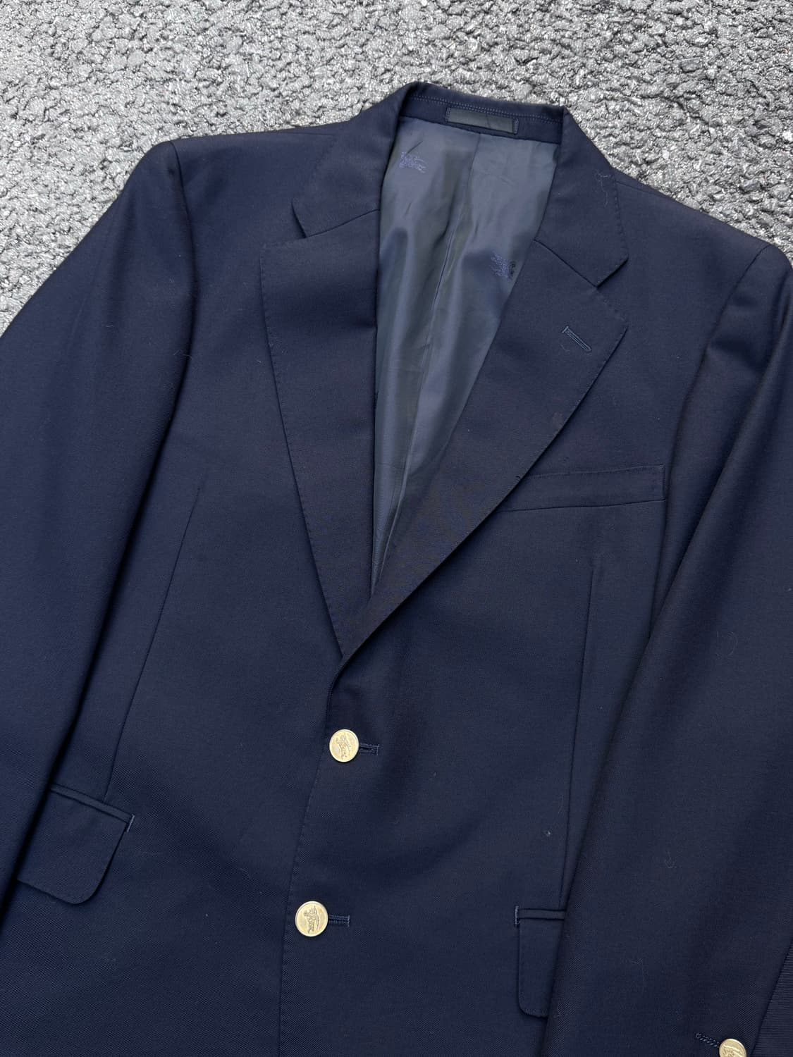 버버리 금장버튼 네이비 블레이저 자켓 상품이미지3