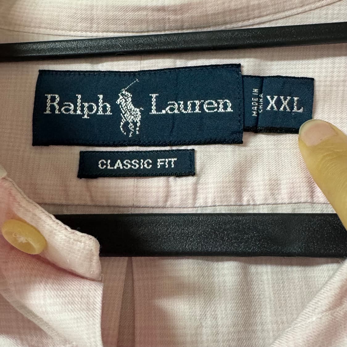 (착샷O) 폴로 랄프로렌 연핑크 셔츠 상품이미지6