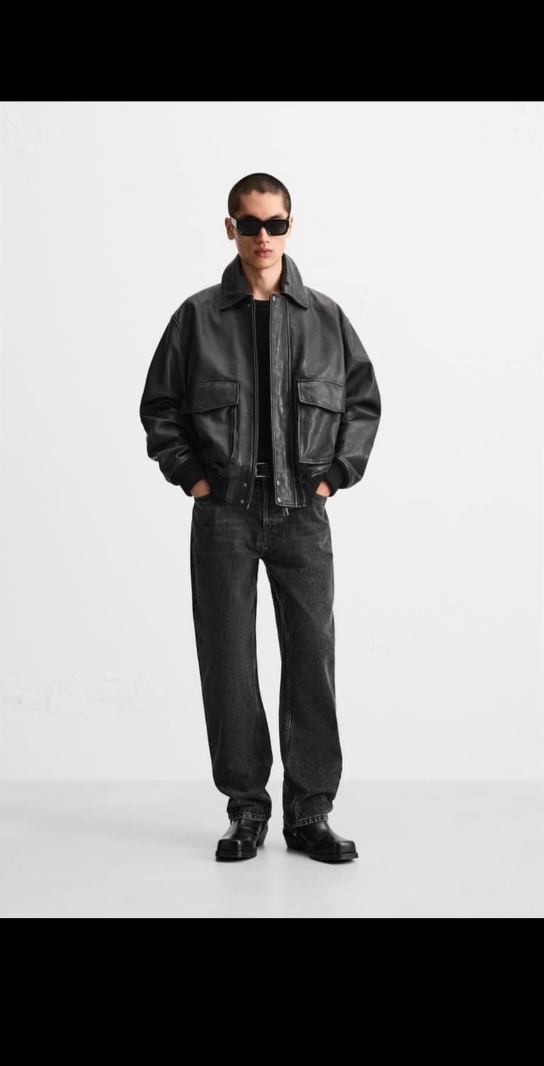 ZARA 자라 A2 가죽자켓 블랙 상품이미지2