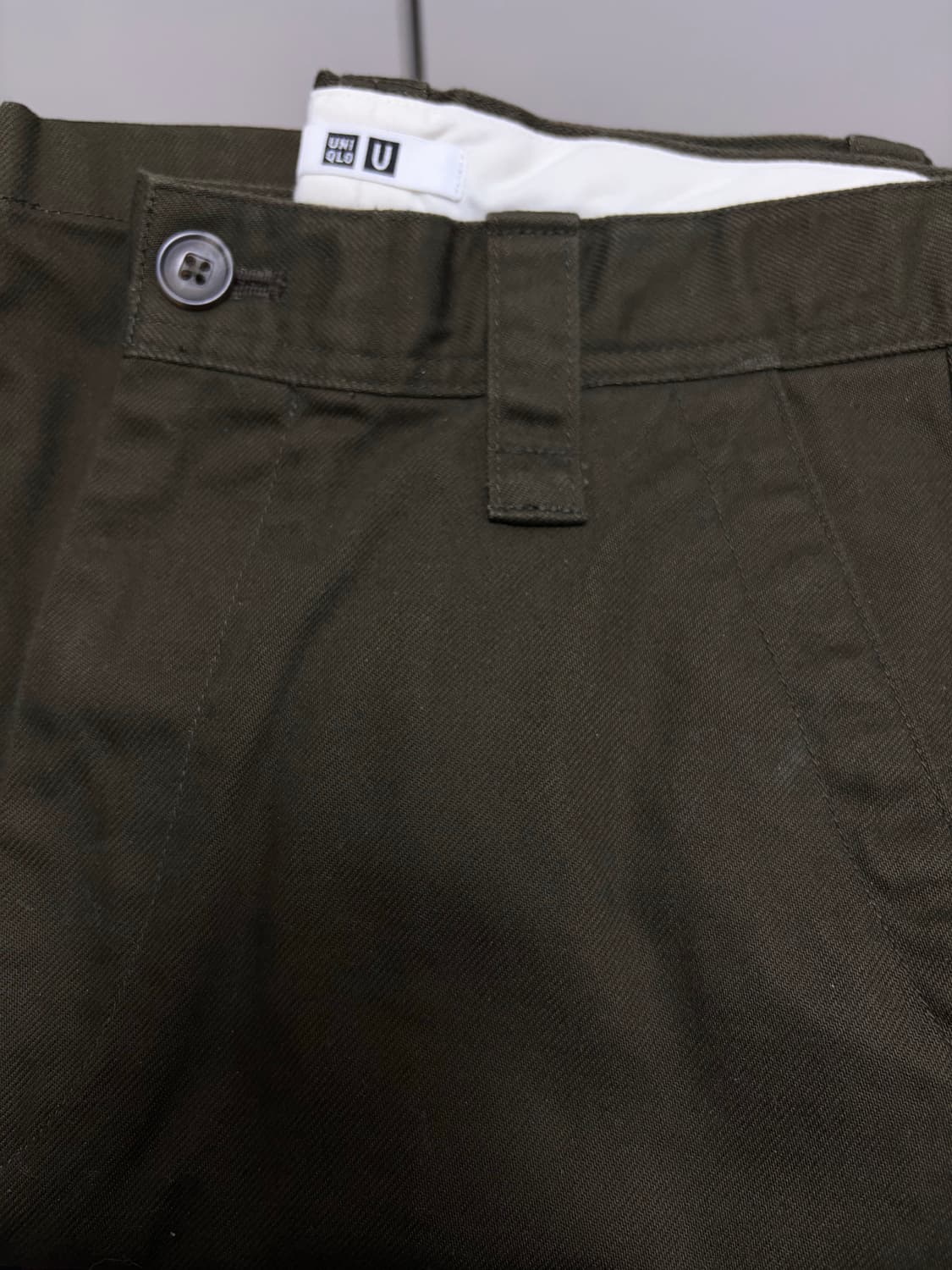 유니클로 U 와이드핏 치노팬츠 38다크브라운 73 상품이미지2