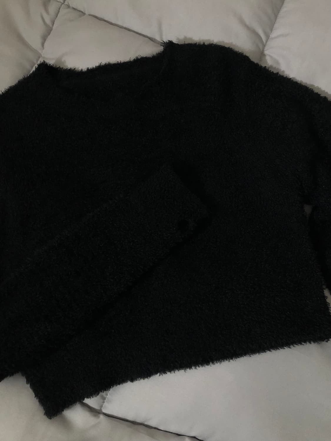 핑거홀(핸드워머) 니트 블랙 상품이미지2