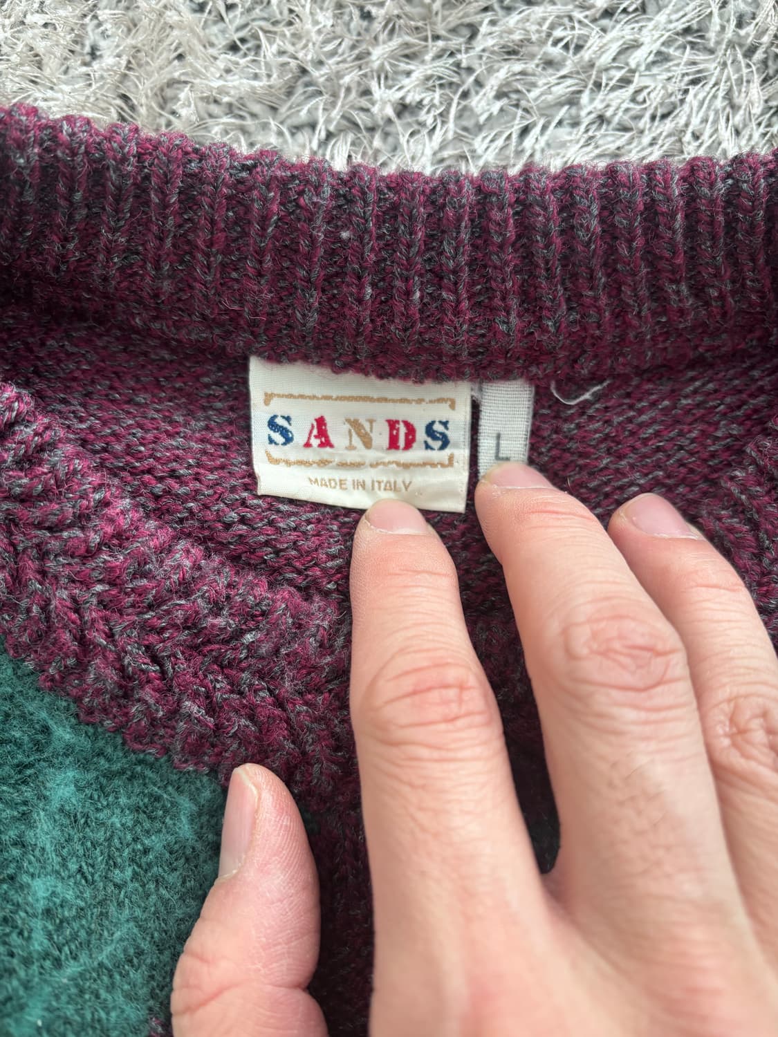 이태리제 SAND 울 니트 사이즈 105-110 상품이미지4