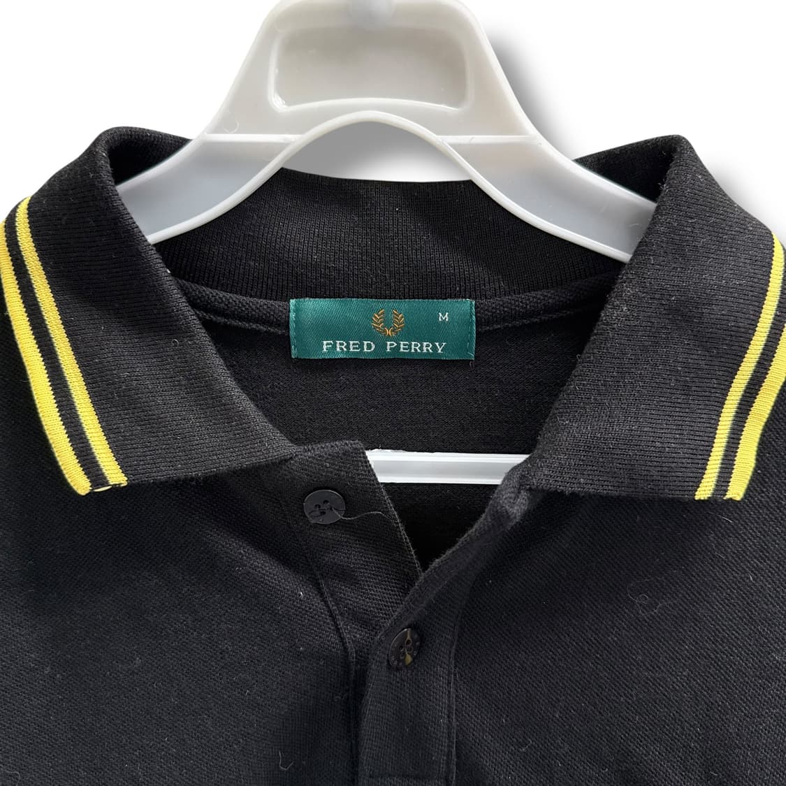 [M] 프레드페리 블랙 카라티셔츠 상품이미지5