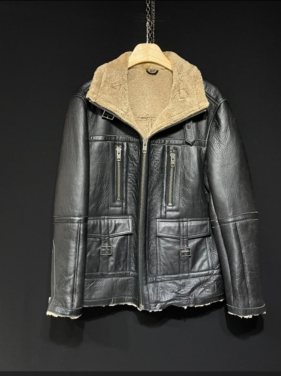 wind armor 양털 시어리 무스탕 자켓 상품이미지1