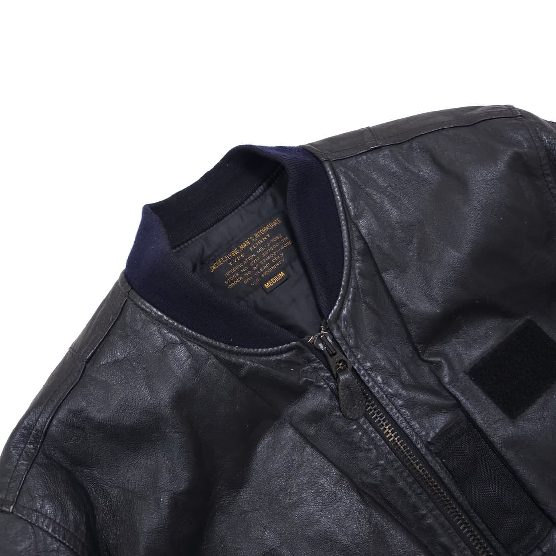 B-15C 미공군 리더파이터 레더 플라이트 자켓 상품이미지3