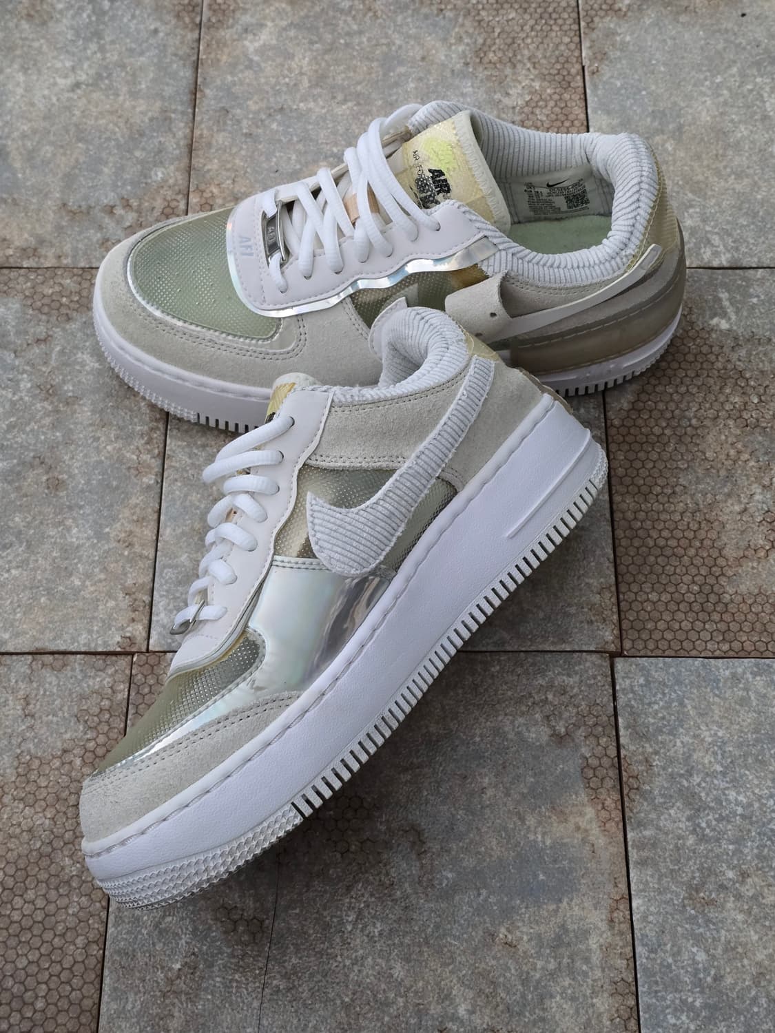 (245)나이키 에어포스 1 쉐도우 퓨어 플래티넘  상품이미지5