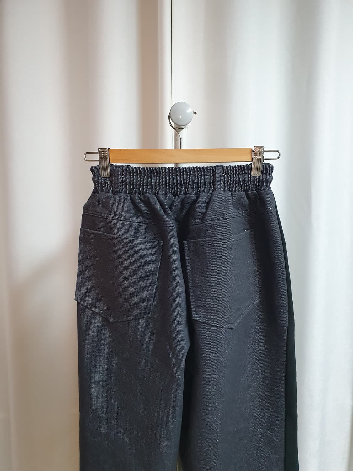 빈티지 데님 배색 와이드 조거팬츠 상품이미지5