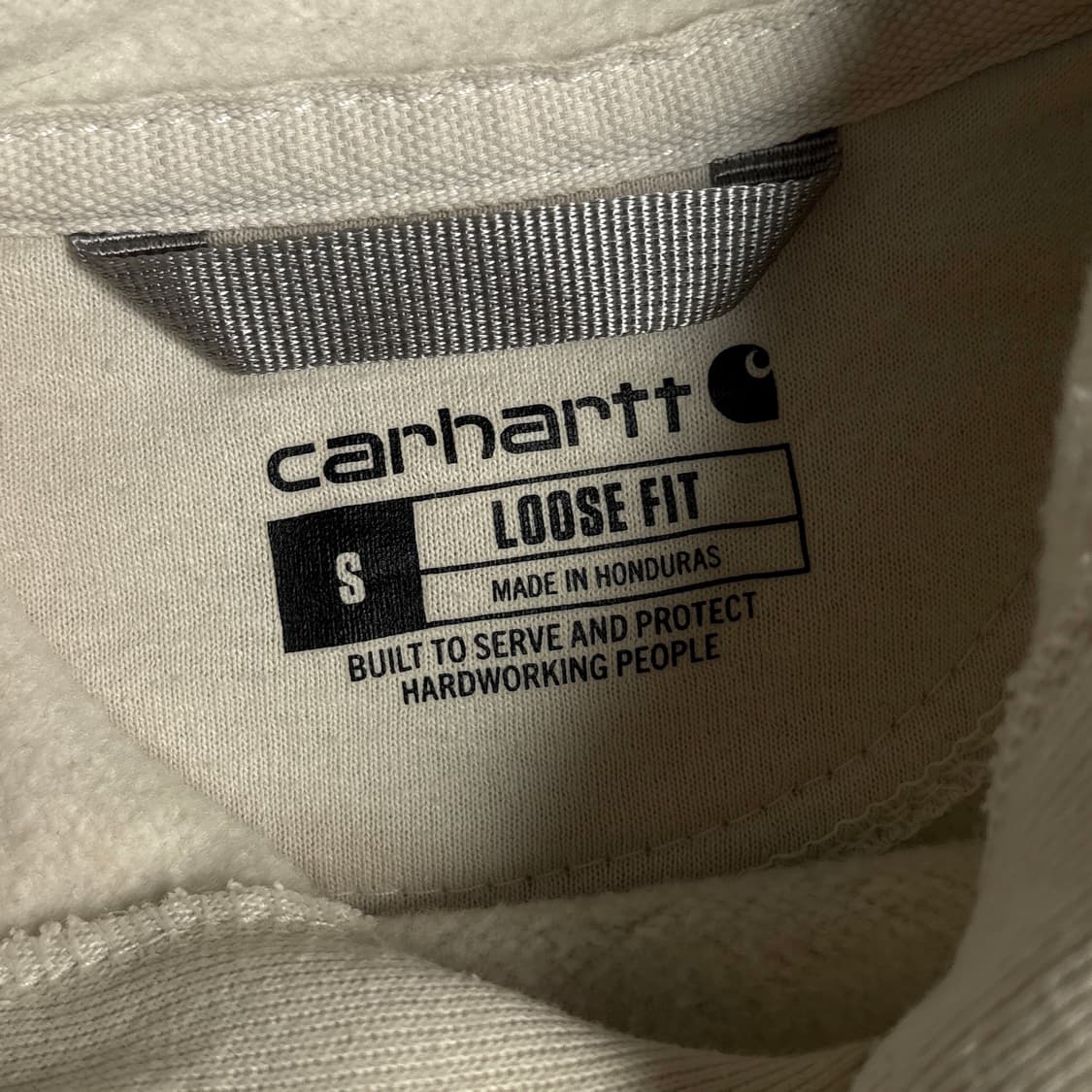 칼하트 아이보리 후드티 상품이미지5