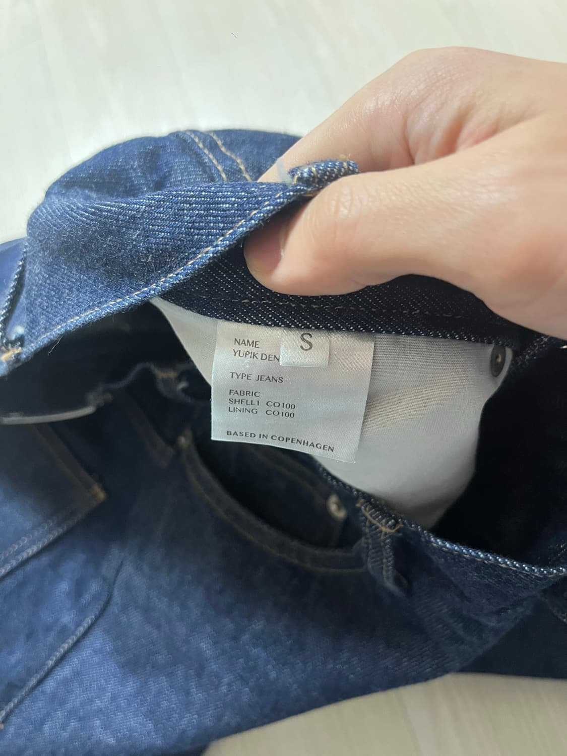 [HGBB STUDIO] YUPIK DENIM JEANS (INDIGO) 상품이미지9