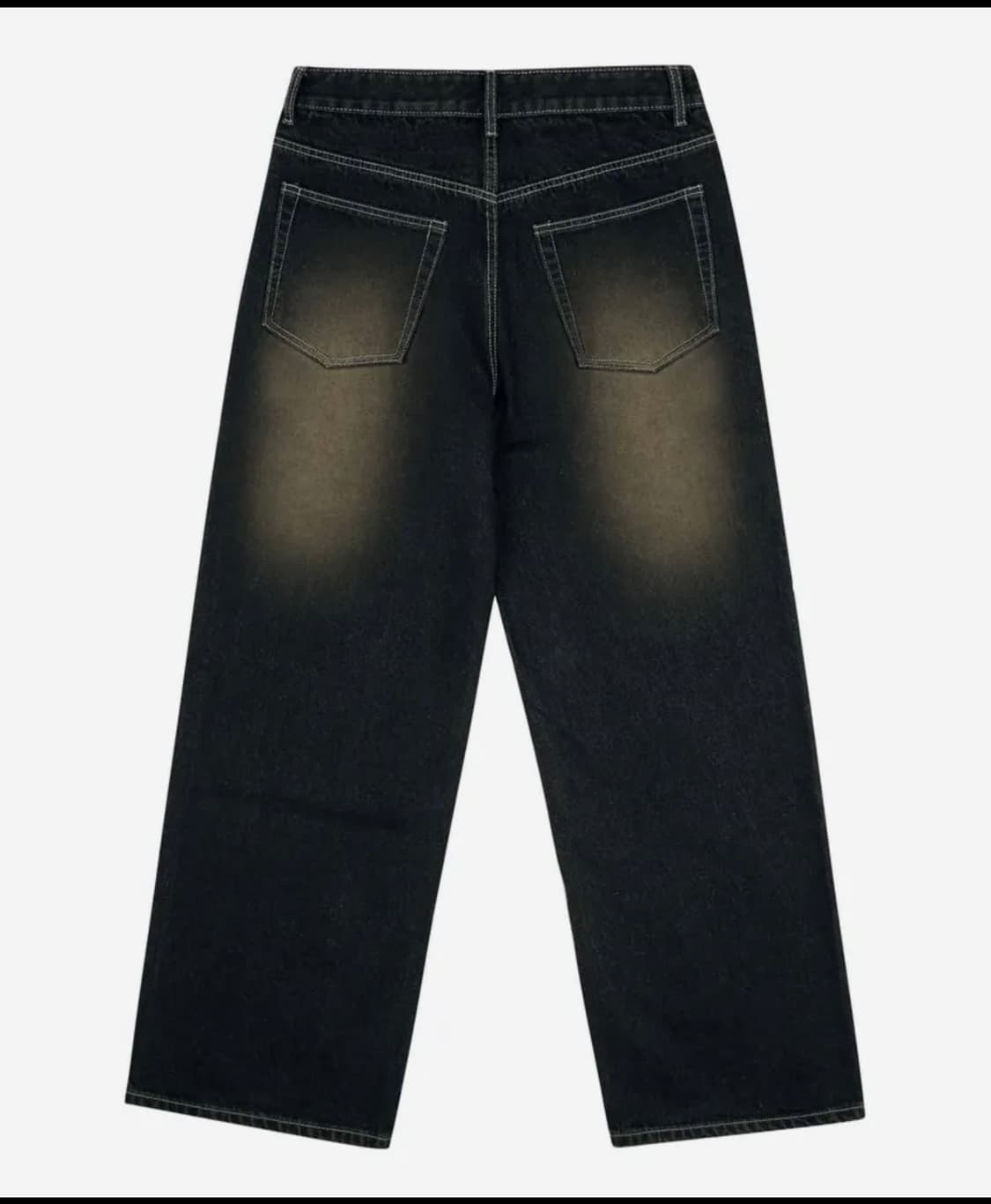 트릴리온 워싱 와이드 데님 옐로우블랙 S 상품이미지3