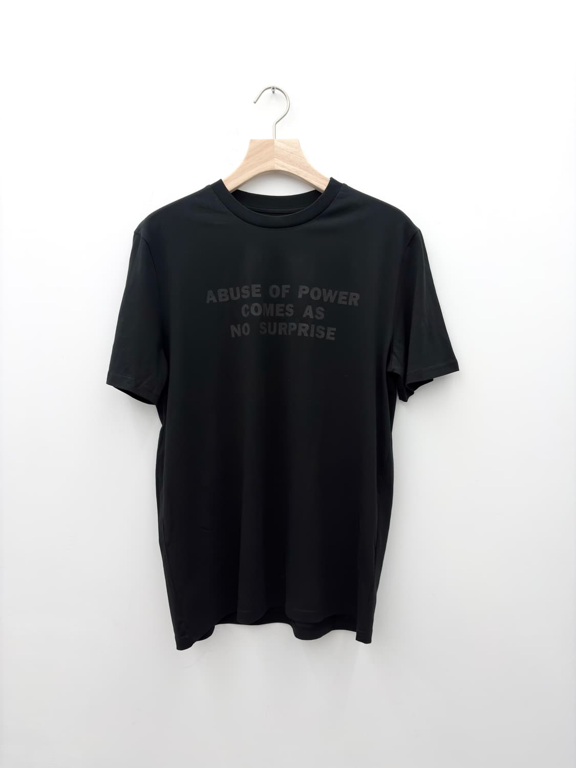 JENNY HOLZER BLACK ABUSE T-SHIRT 상품이미지1