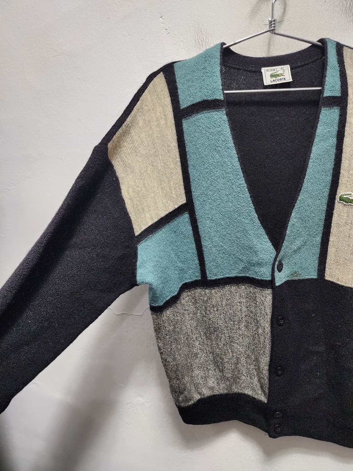 라코스테 wool 몬드리안st 가디건 상품이미지3