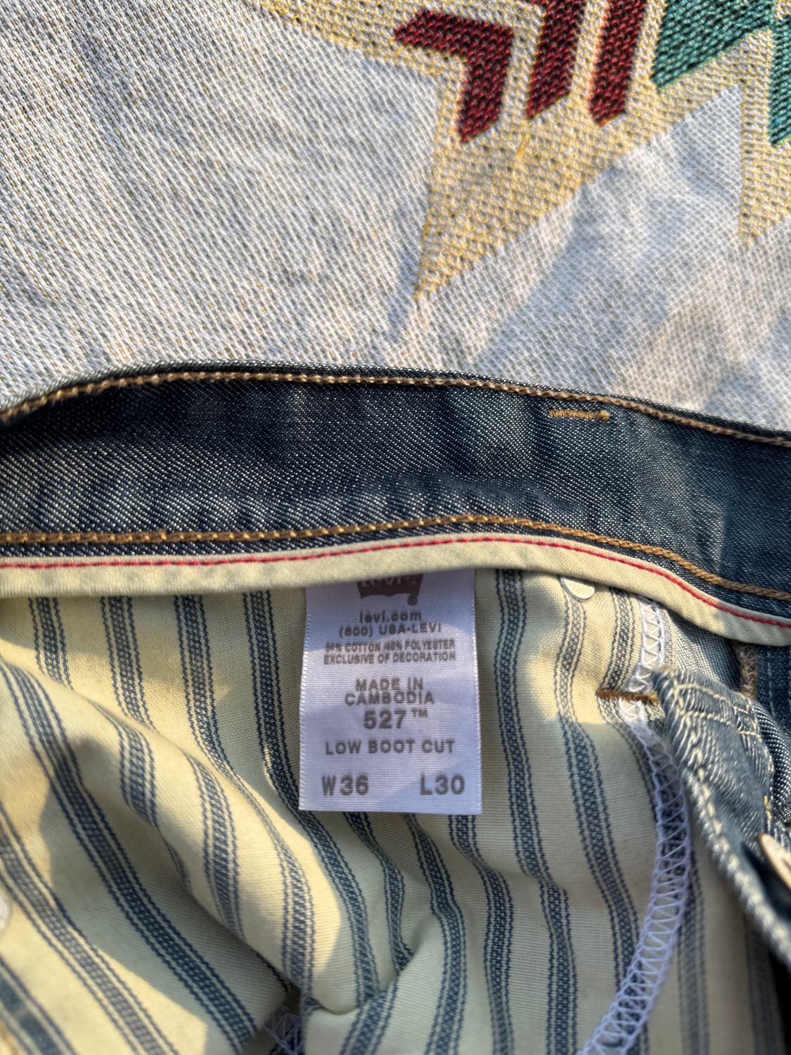 리바이스 527 로우 부츠컷 36/30 상품이미지4