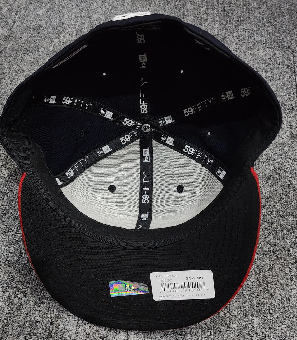 뉴에라 클리블랜드 인디언스 59FIFTY 7 1/2 59.6 스냅백 모자 상품이미지7