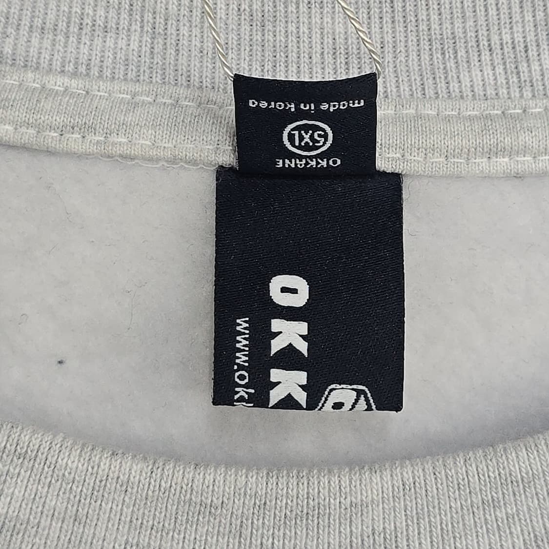 미사용새제품) 오까네(OKKANE) 빅사이즈 기모 맨투맨 5XL 상품이미지6