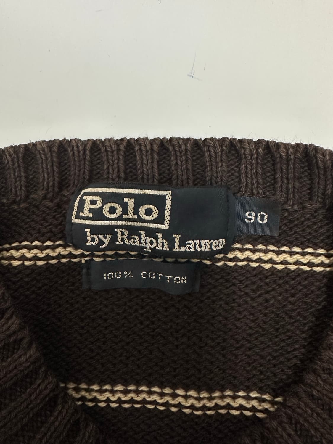 폴로 랄프로렌 브라운 코튼 니트 상품이미지5