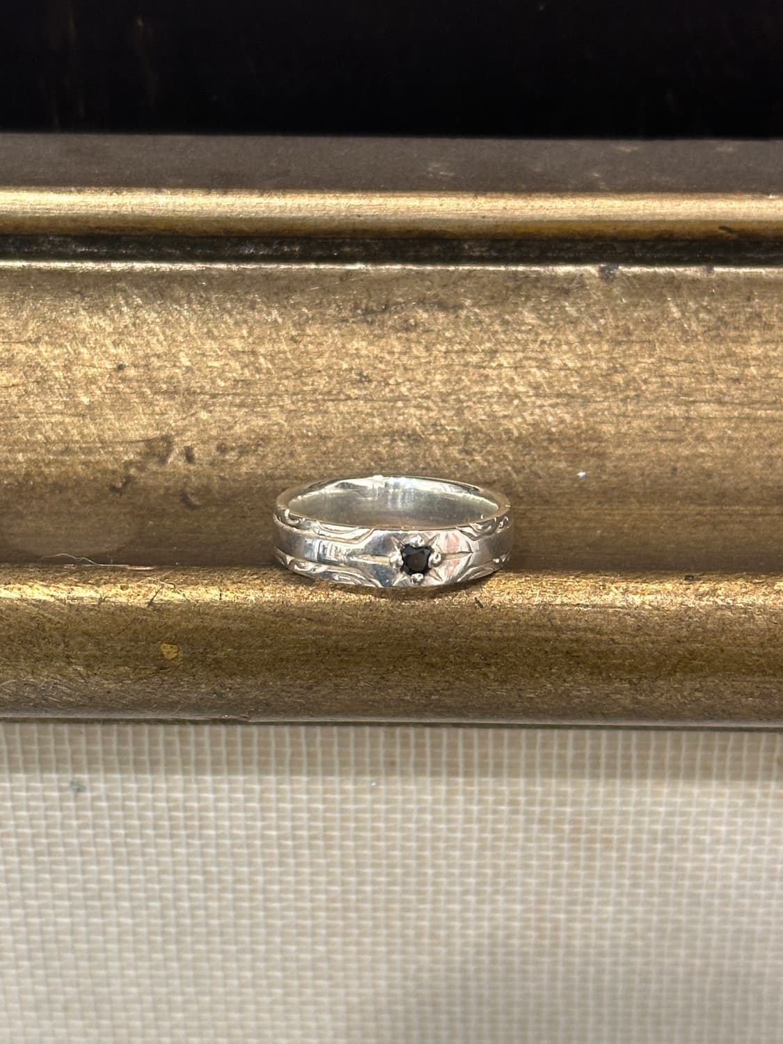 Black Stone 925 Sterling Silver Ring 상품이미지4