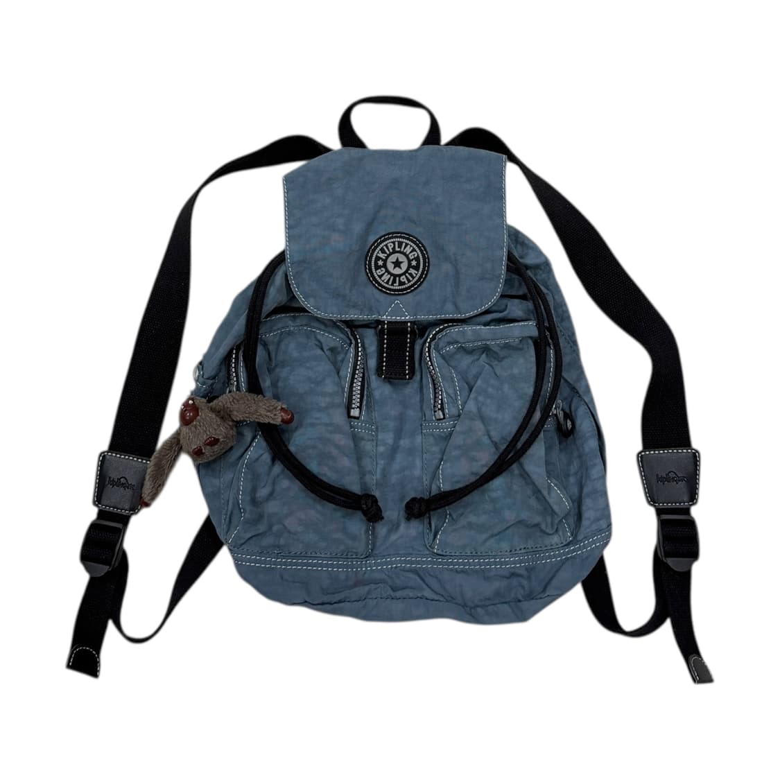 키플링 빈티지 Y2K 포켓 복조리 미니백팩 가방 소라 블루 상품이미지1