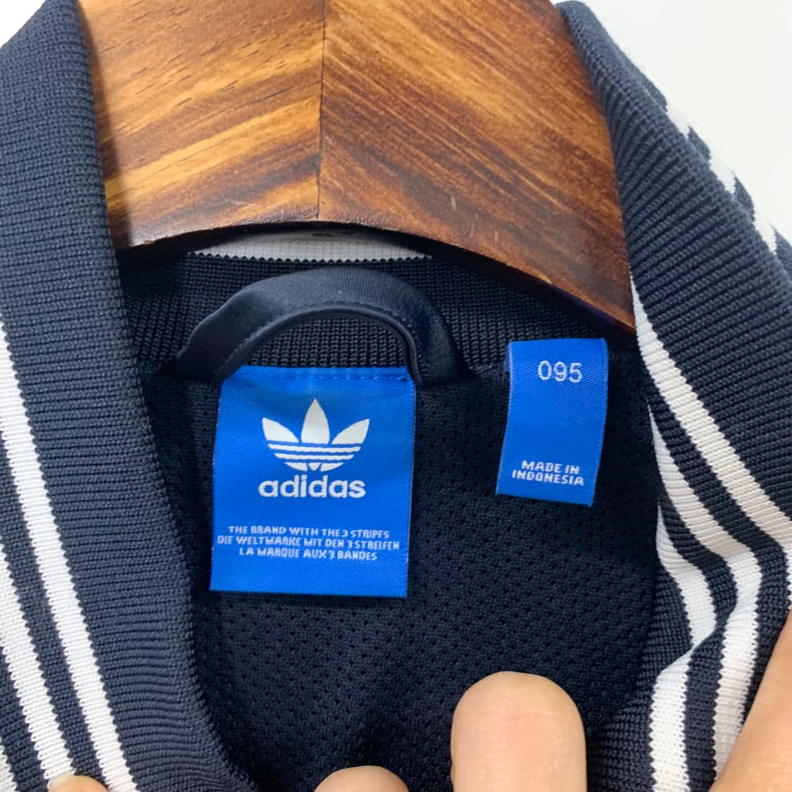 아디다스 네이비 새틴 트랙탑 져지 상품이미지5