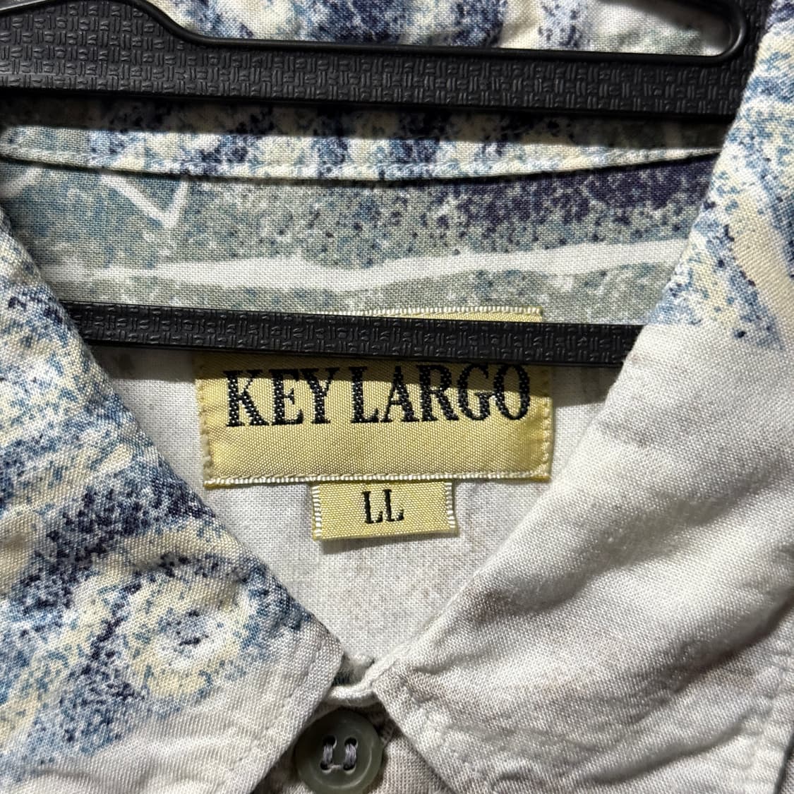 VTG 빈티지 빅사이즈 리프 패턴 원포켓 반팔 셔츠 상품이미지4