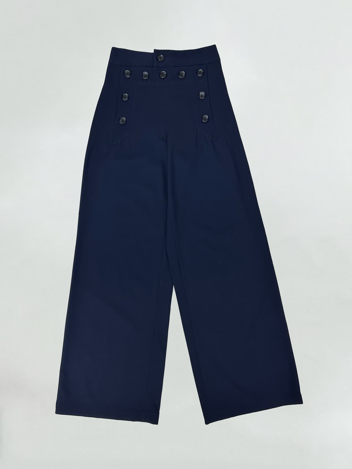 장폴고티에 버튼 레이스 디자인 와이드 팬츠 상품이미지1