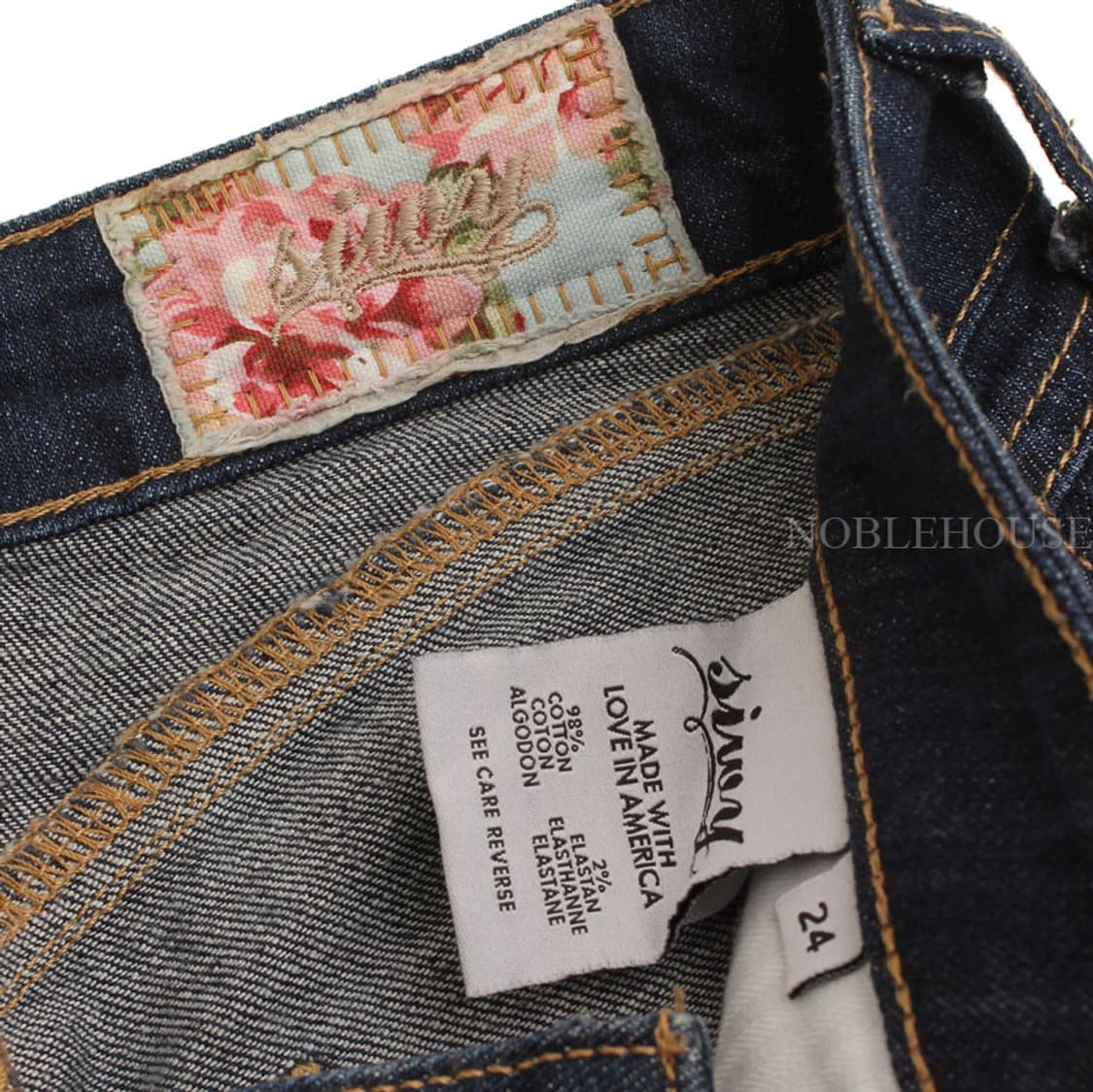 씨위 이자벨 인디고블루 워싱 데님팬츠 24 상품이미지3