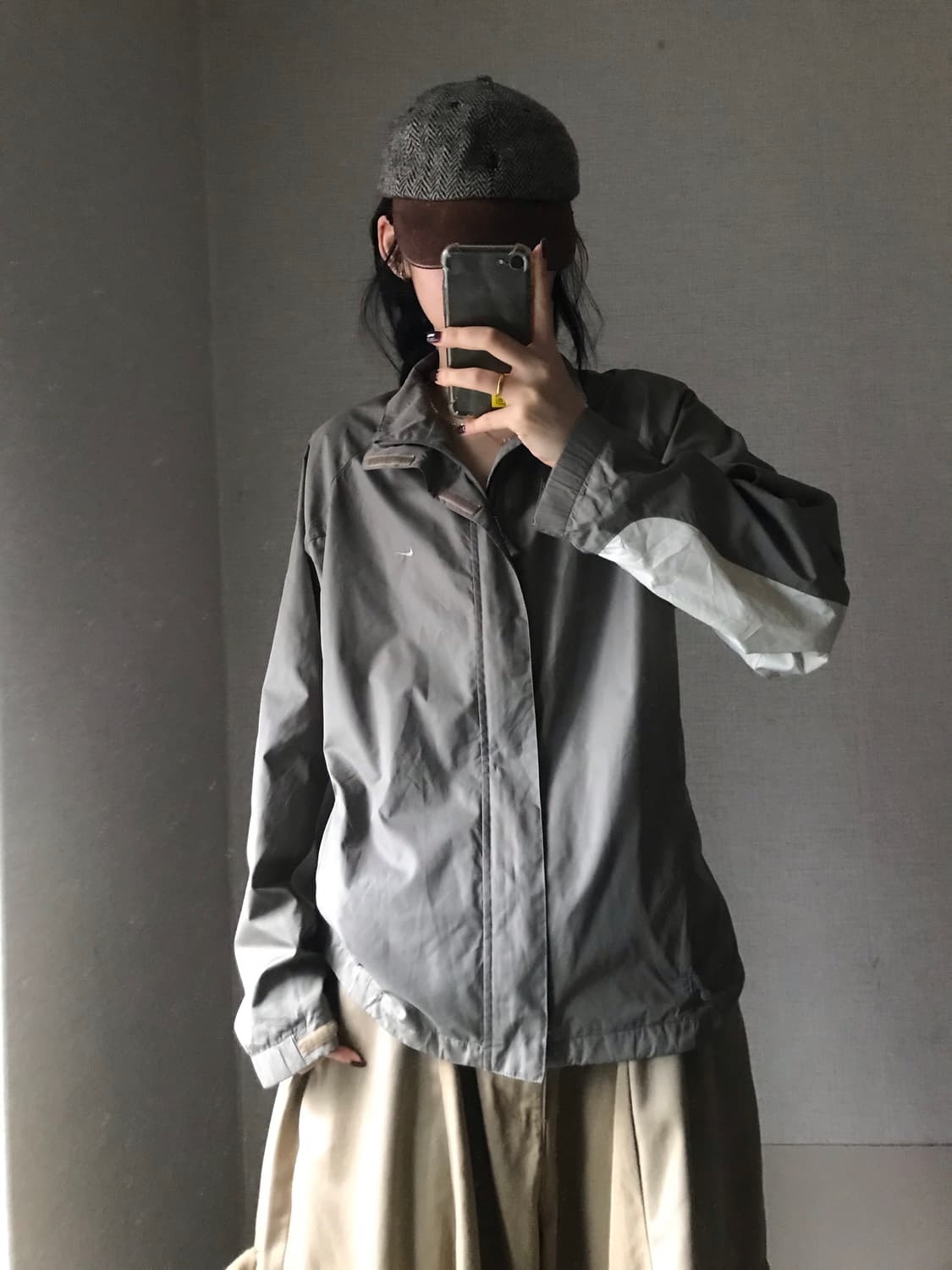 나이키 카키 바람막이 상품이미지4