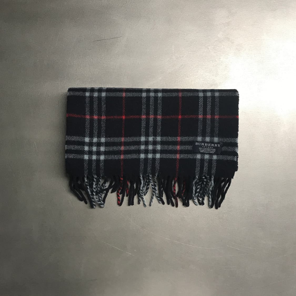 버버리 정품 램스울 머플러 네이비 상품이미지1