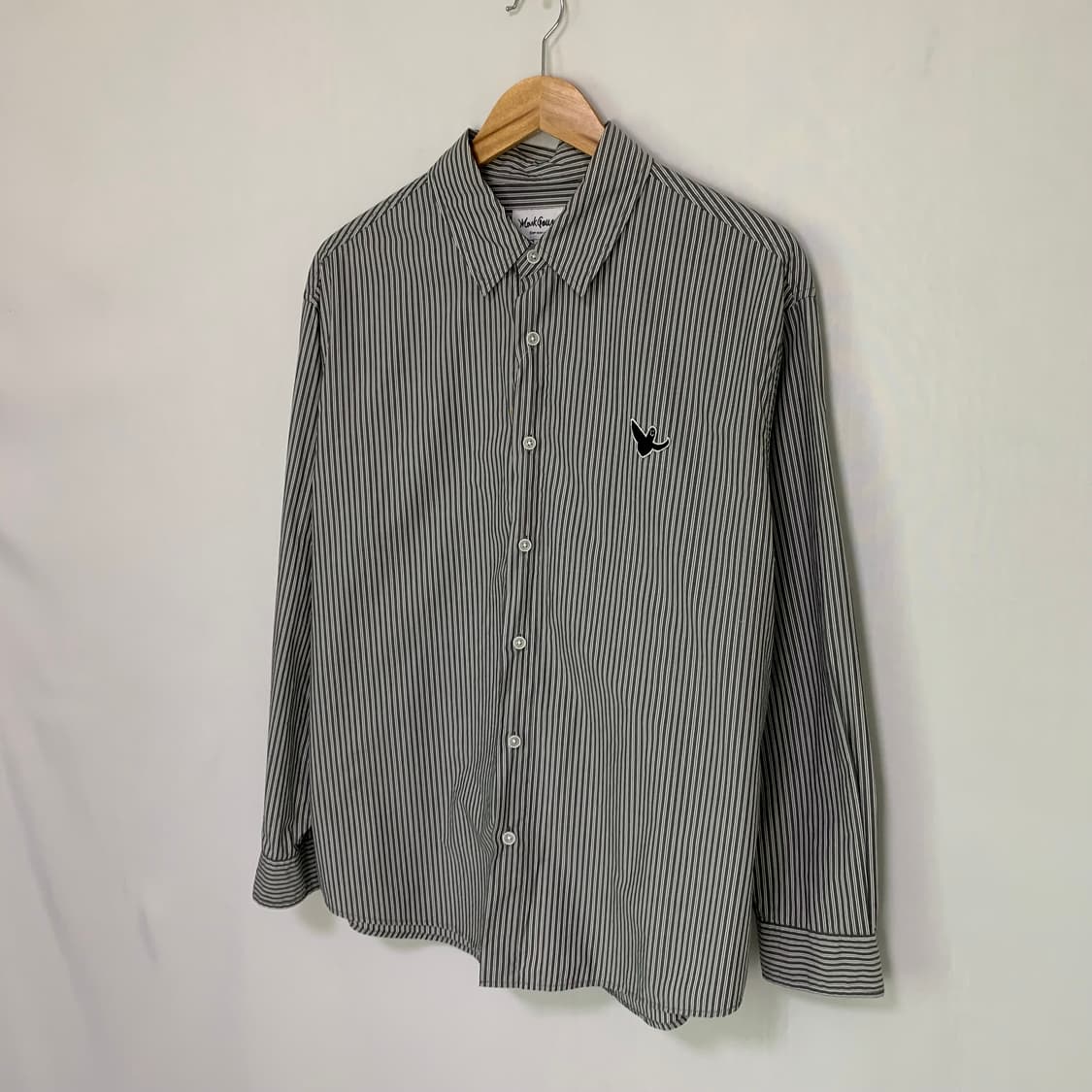 마크곤잘레스 베이직 스트라이프 무채색 셔츠 남성 M 상품이미지2