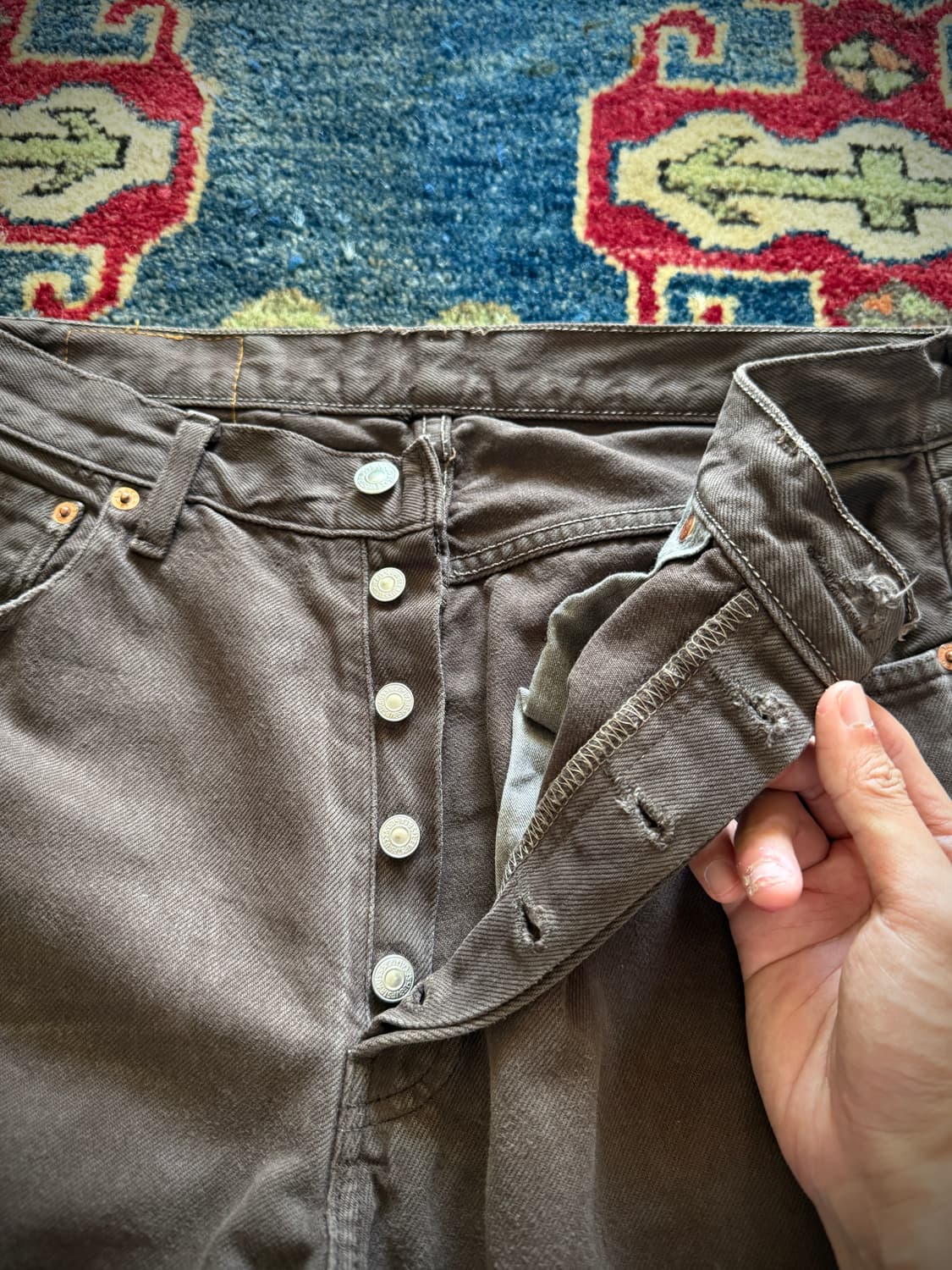 90s Euro Levi's Dark brown 517 상품이미지4