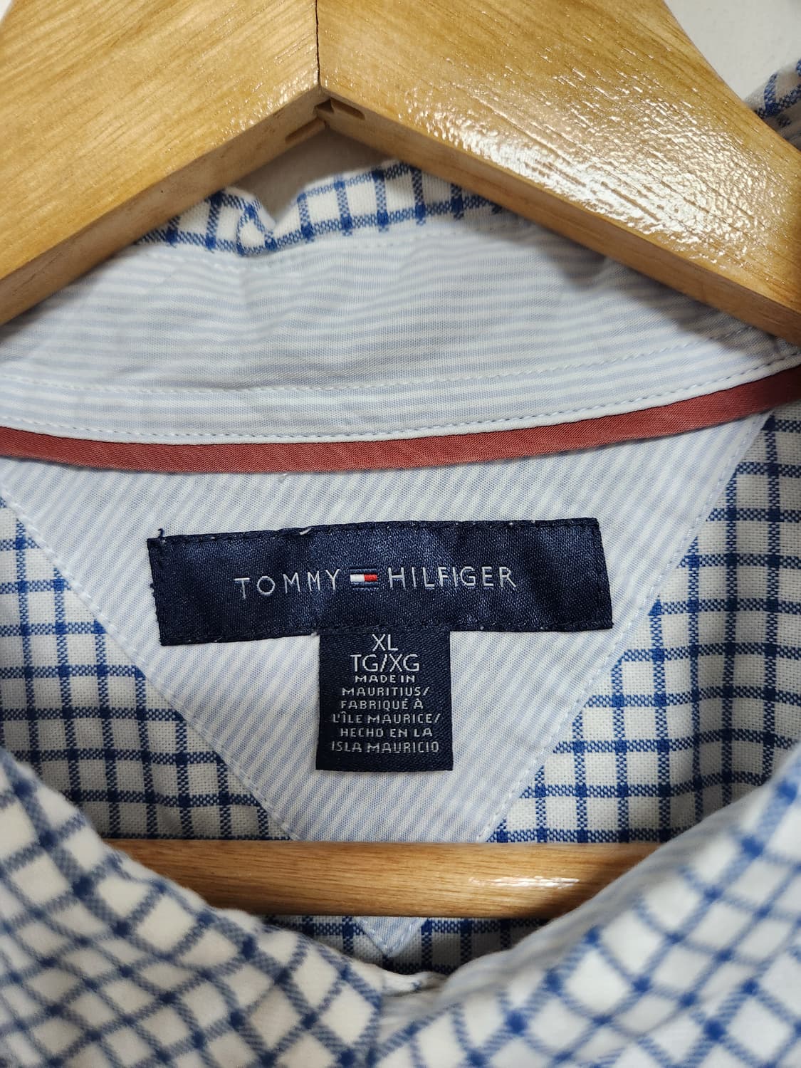 타미힐피거Tommy 체크 옥스포드 셔츠 XL - S160 상품이미지4