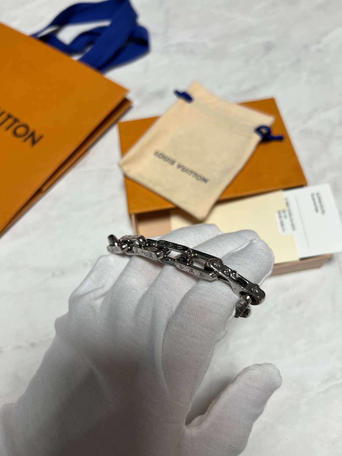[M] 루이비통 버질아블로 모노그램 체인 팔찌 상품이미지3