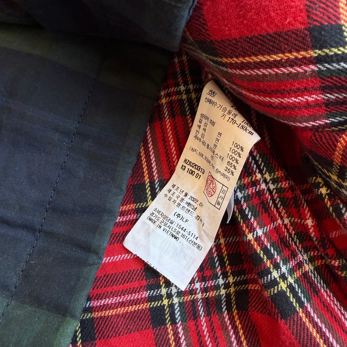 헤지스 블랙와치 왁스 필드 자켓 상품이미지8