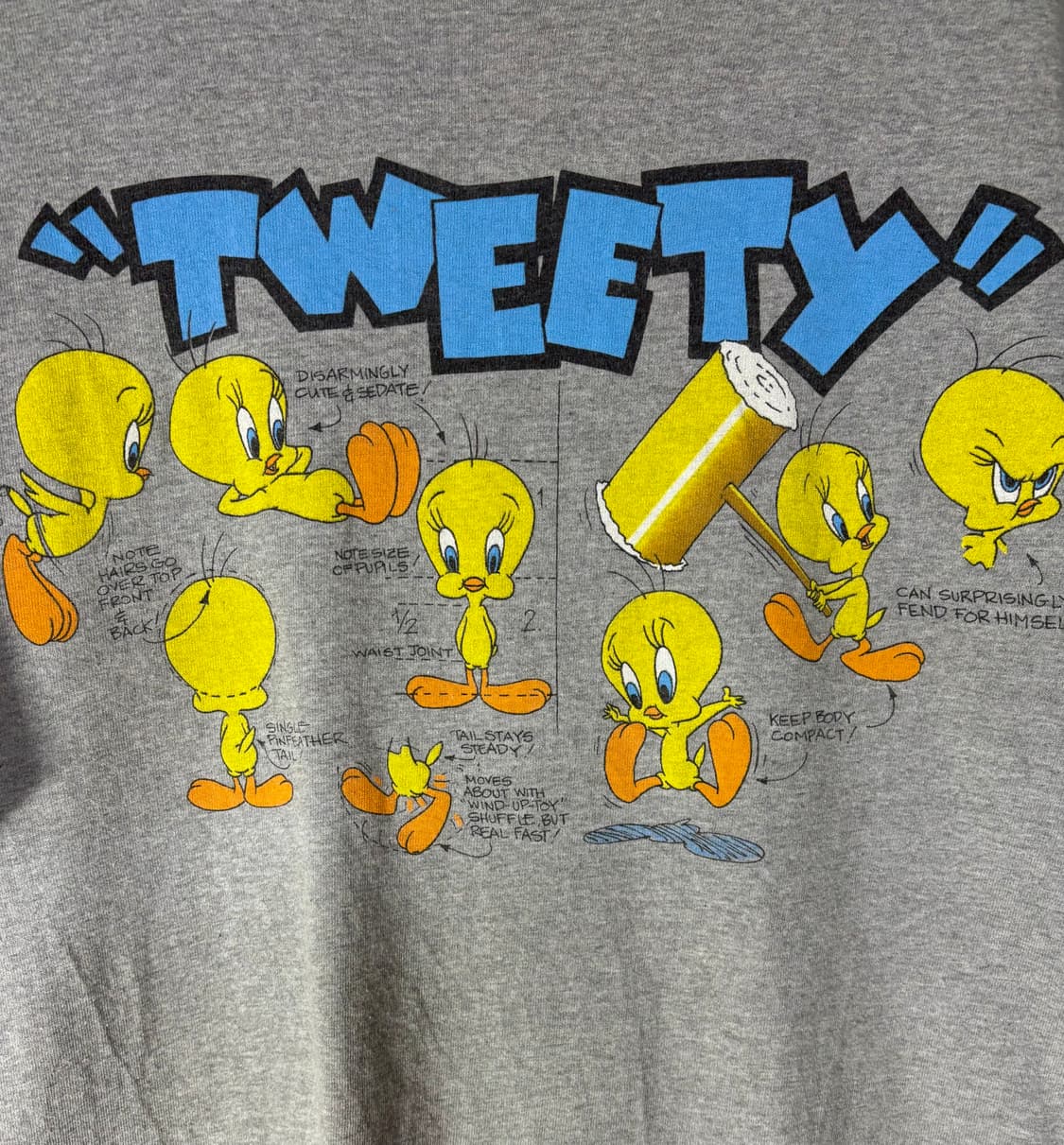 90s USA 루니툰즈 트위티 빈티지 티셔츠 워너브로스 상품이미지1