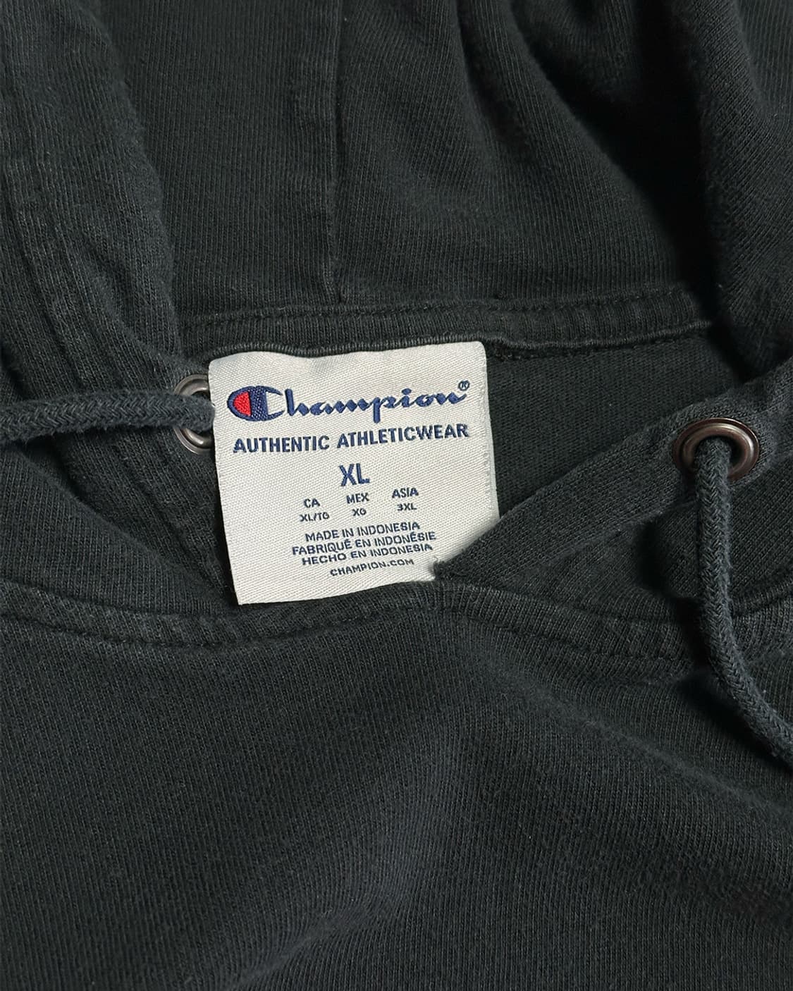 챔피온 후드 슬리브 블랙 상품이미지3