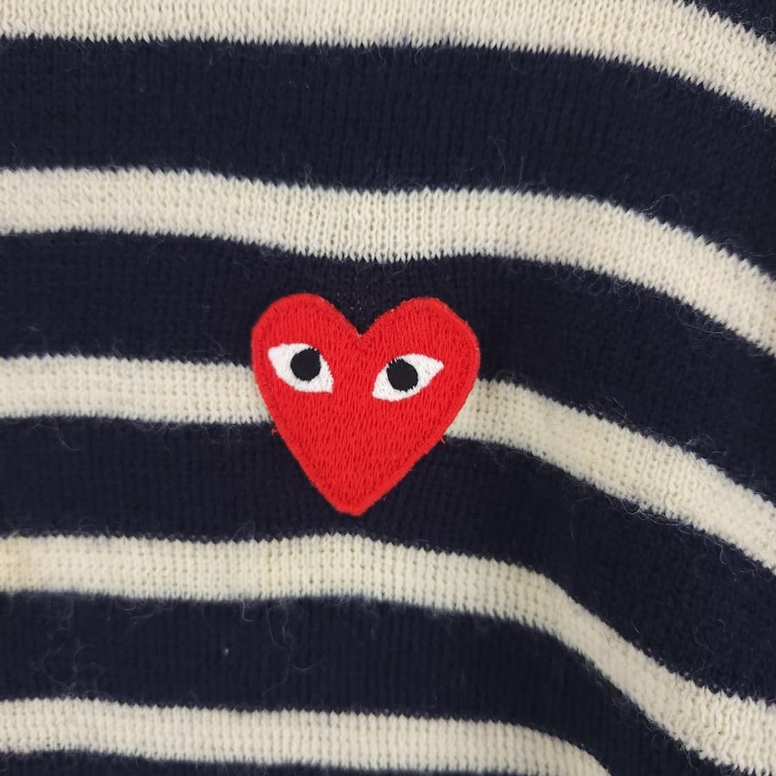 [남M(100)]꼼데가르송 스트라이프 울 니트[Y62-169] 상품이미지5