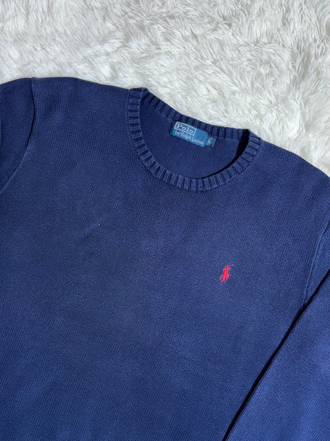 폴로 랄프로렌 네이비 포니 라운드 니트  상품이미지5