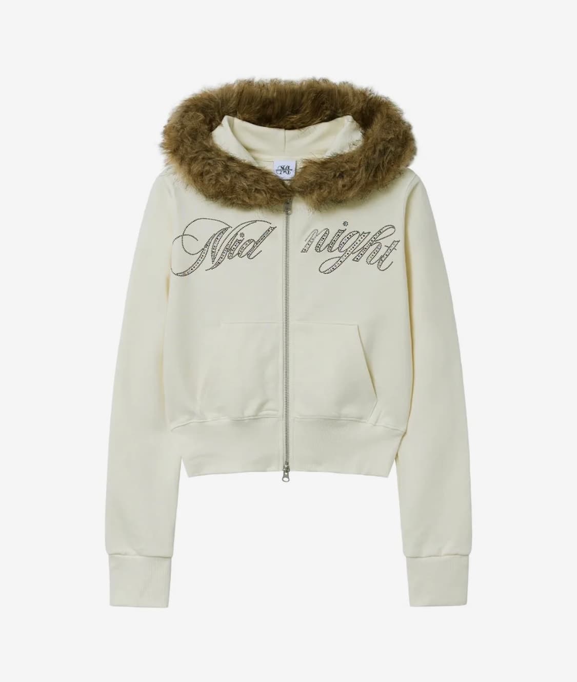 미드나잇무브 crop hair zip up (ivory) 상품이미지1
