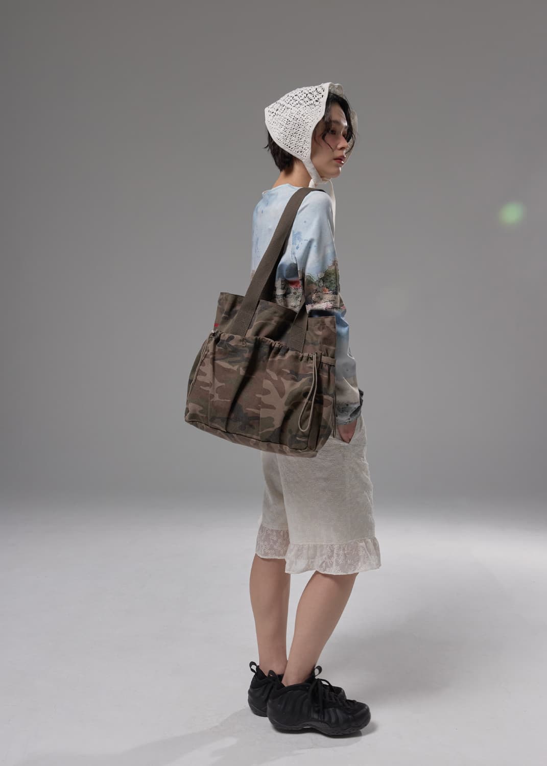 피브스피브스 카모 토트 백 Camo Canvas Tote Bag 상품이미지2