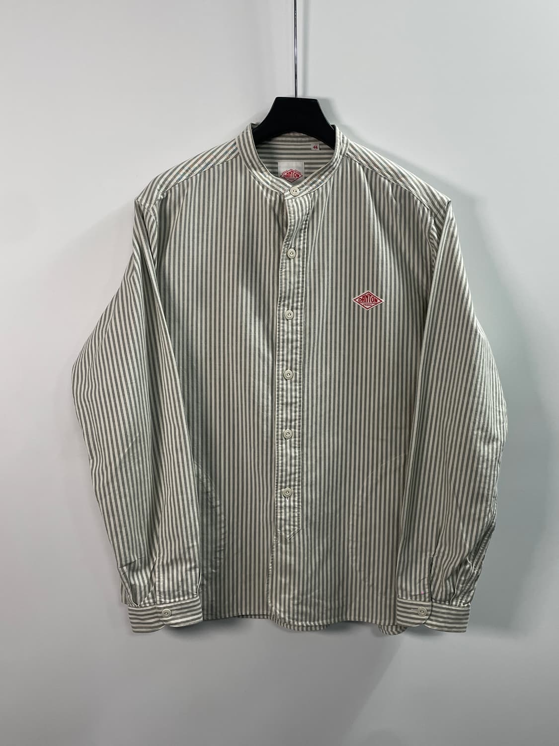 단톤 스트라이프 옥스포드 밴드 셔츠 (on.676) 상품이미지1