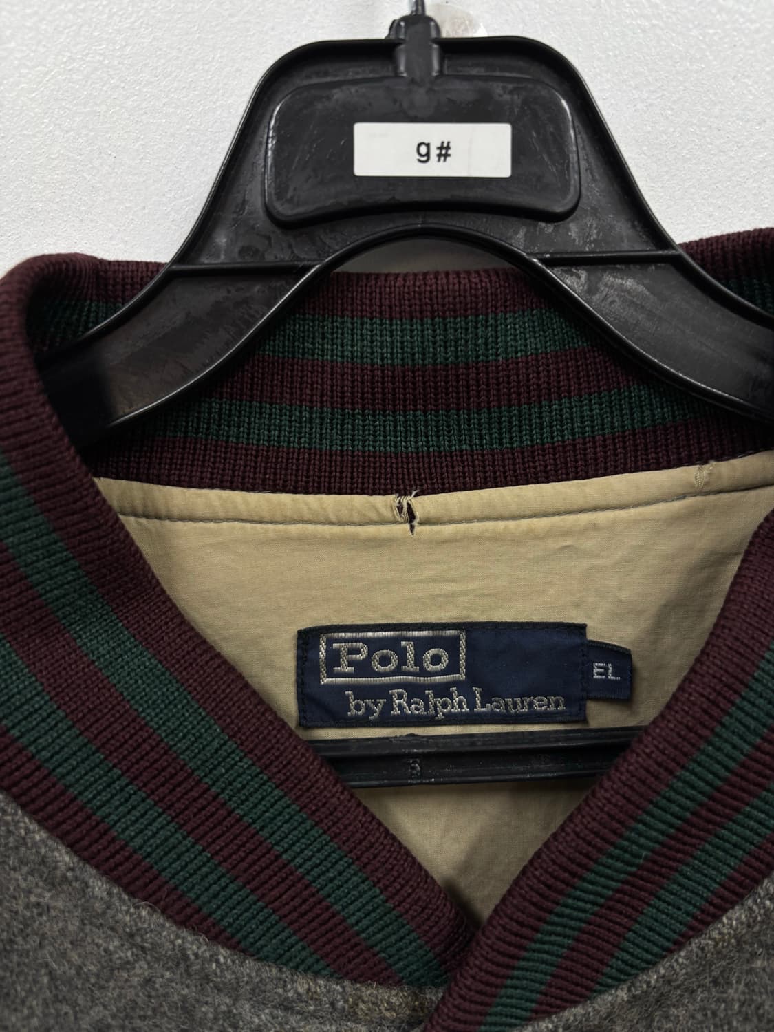 폴로랄프로렌 90s 올드스쿨 모직 바시티 스타디움 자켓 상품이미지4