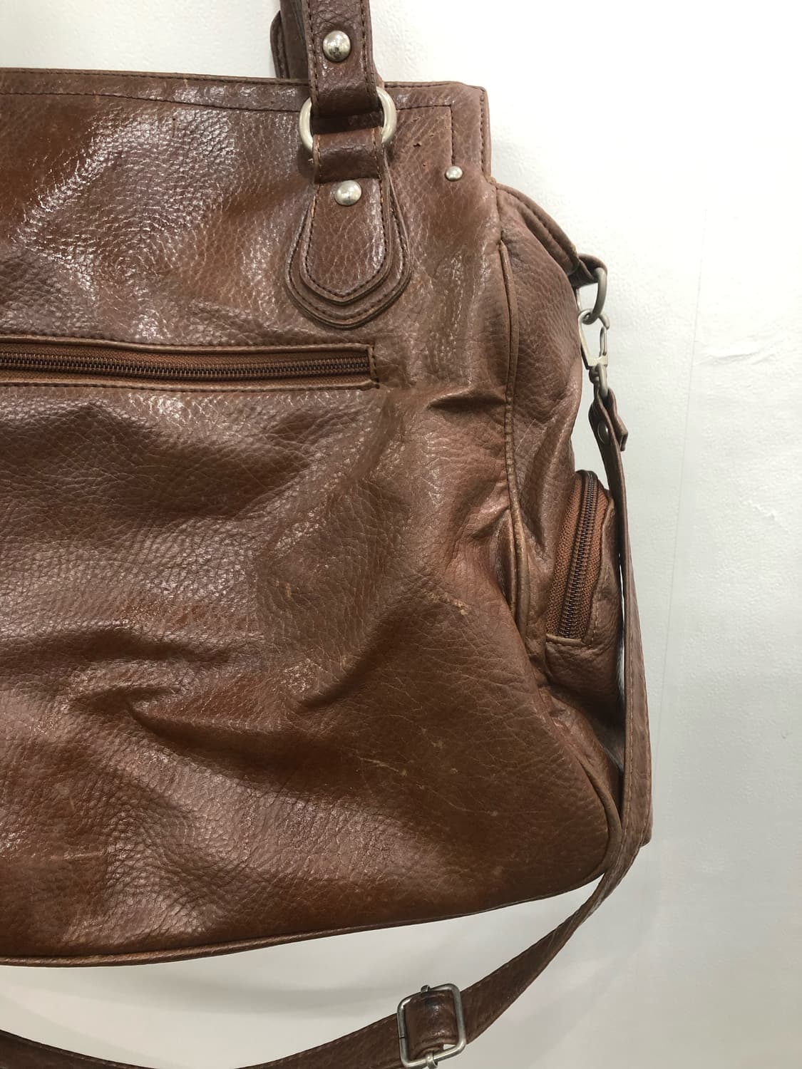 VINCIS BENCH brown side pocket 숄더백  상품이미지8